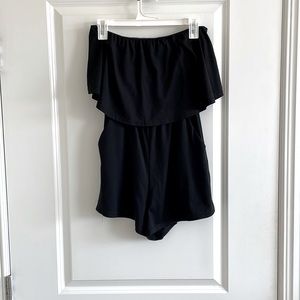 Strapless romper